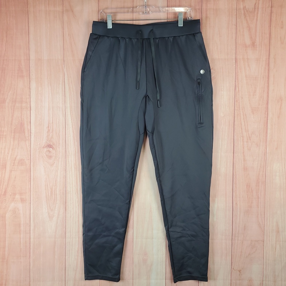 Brutal Buddha Jogger Pants Womens‎ Large Gray Logo Skinny Leg Drawstring Running